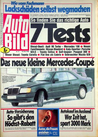 Deckblatt Auto Bild (14/1986)